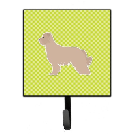 Carolines Treasures Pyrenean Shepherd Checkerboard Green Leash or Key Holder BB3818SH4